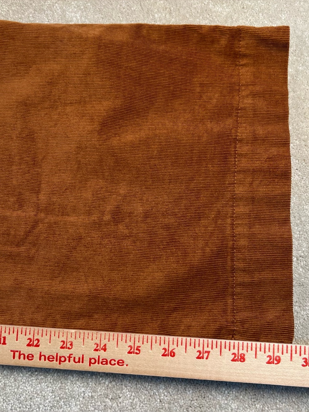 Loft The Palmer Wide Leg Corduroy Pants Patch Pocket Front Brown Women's 10 - Picture 9 of 10
